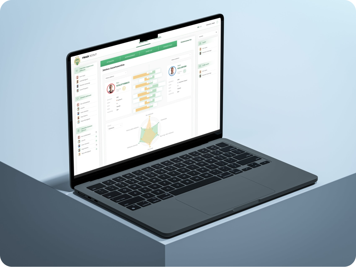 Fradi Scout web alkalmazás